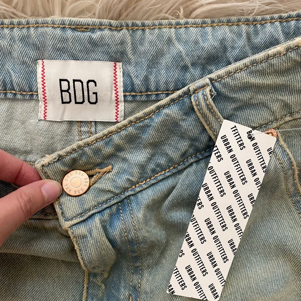 Urban Outfitters BDG Extreme Destroyed Bootcut Jean Mid Rise Rigid Denim Jeans